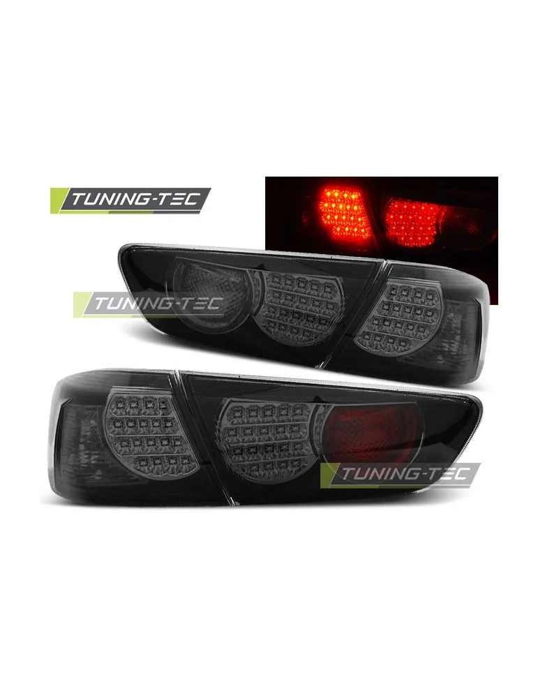 Feux arrière à LED noirs fumés pour MITSUBISHI LANCER 8 Berline 08-11