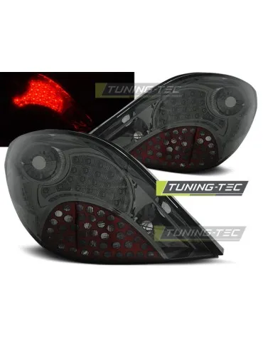 Feux arrière à LED fumés pour PEUGEOT 207 3 portes/5 portes 05.06-06.09