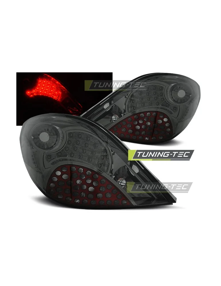 Feux arrière à LED fumés pour PEUGEOT 207 3 portes/5 portes 05.06-06.09