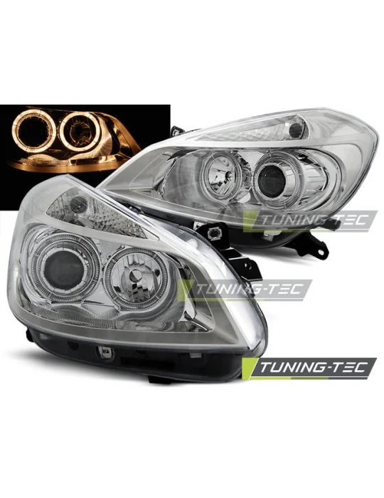 Phares chromés pour Renault Clio 3 (2005 - 2009)