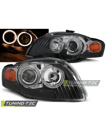 Phares noirs pour AUDI A4 B7 11.04-03.08