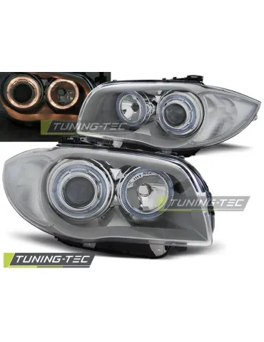 Phares chromés pour BMW 1 E87/E81/82/88 04-11
