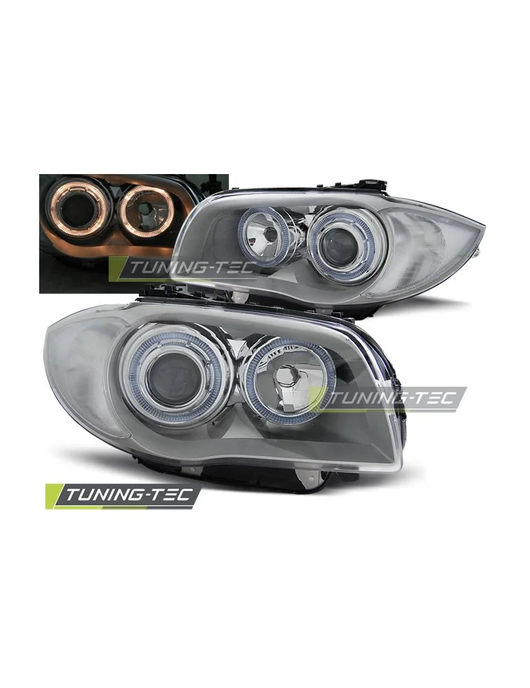 Phares chromés pour BMW 1 E87/E81/82/88 04-11