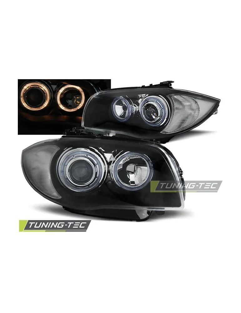 Phares noirs pour BMW 1 E87/E81/82/88 04-11