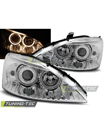 Phares chromés pour FORD FOCUS 10.98-10.01
