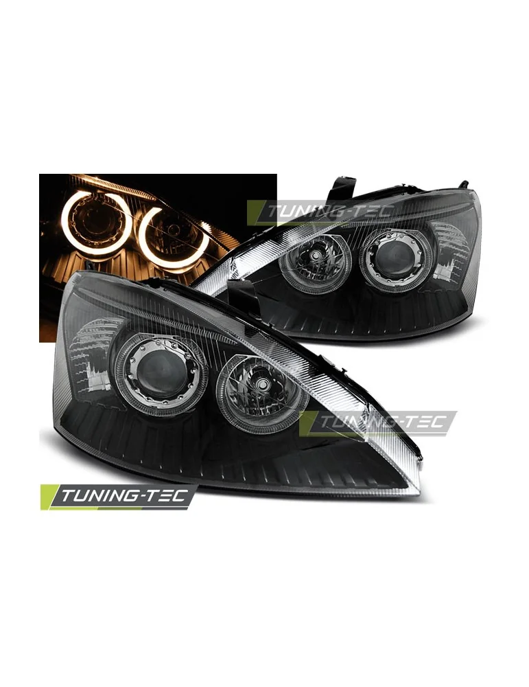 Phares noirs pour FORD FOCUS 10.98-10.01