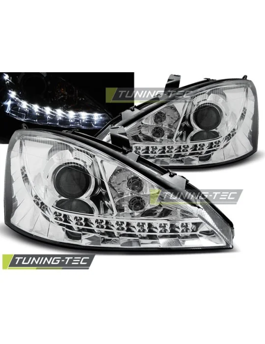 Phares à LED chromés pour Ford Focus (2001 - 2004)