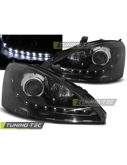 Phares à LED noirs pour Ford Focus (2001 - 2004)