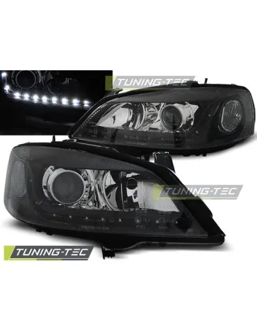 Phares à LED noirs pour OPEL ASTRA G 09.97-02.04