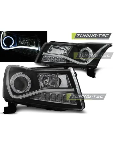 Phares à LED noirs pour CHEVROLET CRUZE 09-12