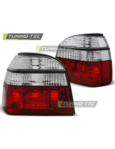 Feux arrière rouges blancs pour VW GOLF 3 09.91-08.97