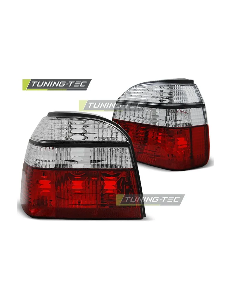 Feux arrière rouges blancs pour VW GOLF 3 09.91-08.97