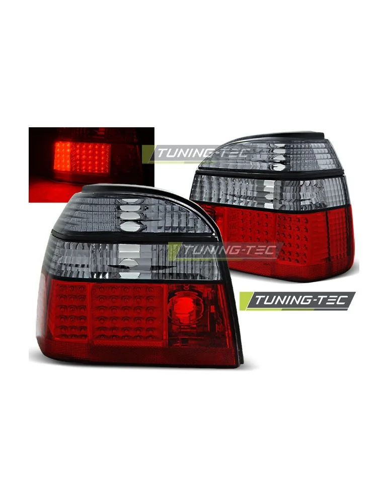 Feux arrière à LED fumés rouges pour VW GOLF 3 09.91-08.97