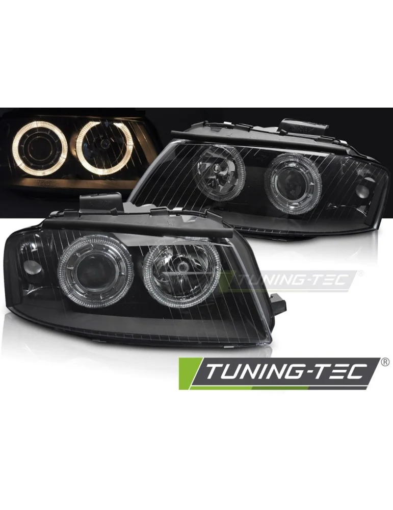 Phares noirs pour AUDI A3 8P 05.03-03.08