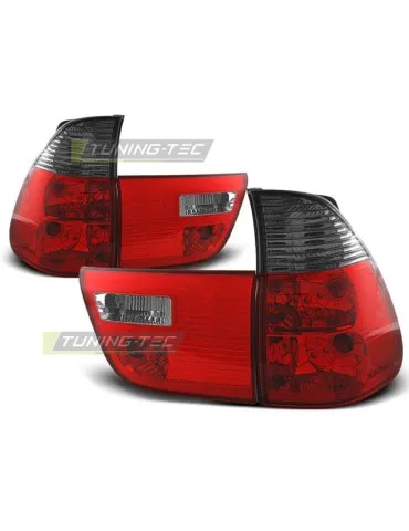 Feux arrière fumés rouges pour BMW X5 E53 09.99-06