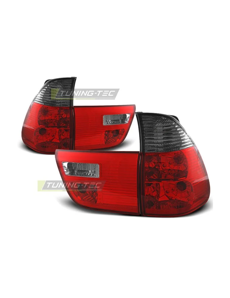Feux arrière fumés rouges pour BMW X5 E53 09.99-06