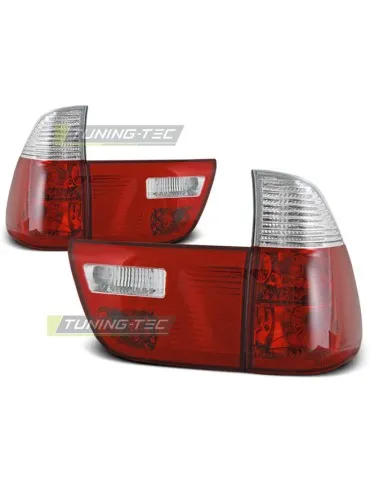 Feux arrière rouges blancs pour BMW X5 E53 09.99-06