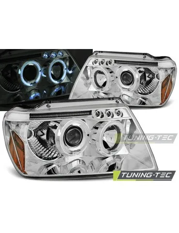 Phares chromés pour CHRYSLER JEEP GRAND CHEROKEE 99-05.05