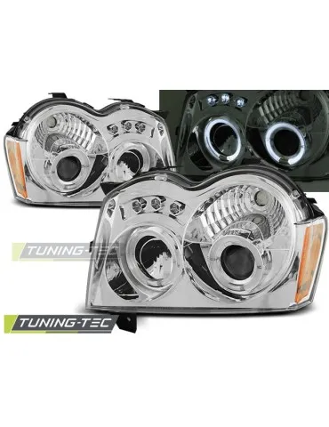 Phares chromés pour CHRYSLER JEEP GRAND CHEROKEE 05-08