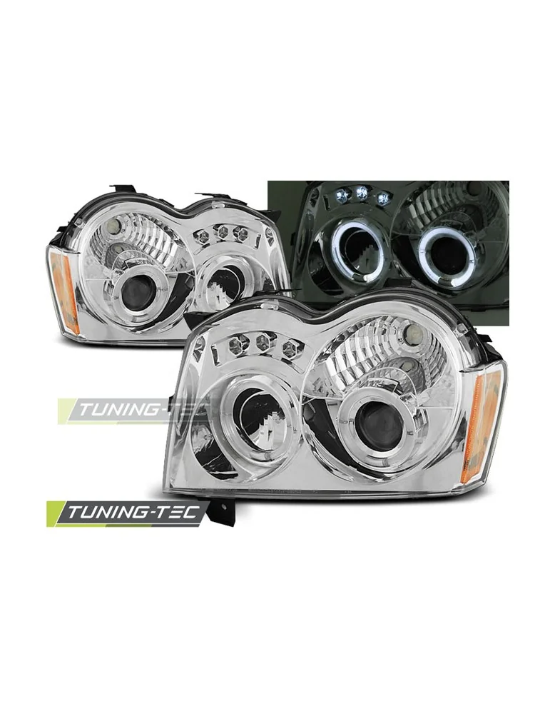 Phares chromés pour CHRYSLER JEEP GRAND CHEROKEE 05-08