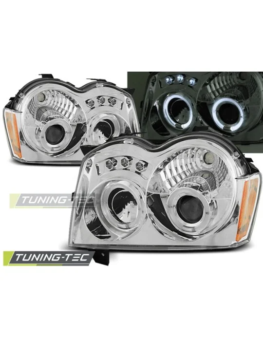 Phares chromés pour Chrysler Jeep Grand Cherokee (2005 - 2008)