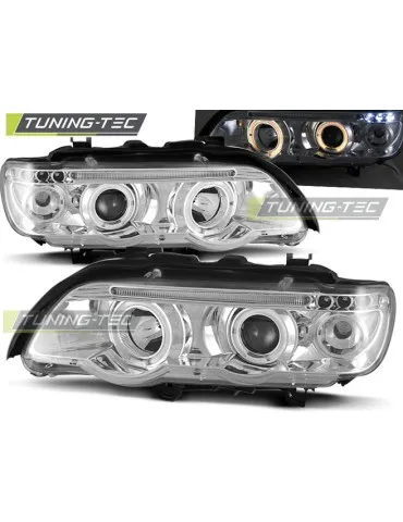 Phares chromés pour BMW X5 E53 09.99-10.03