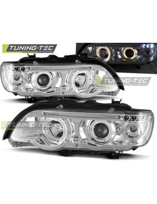 Phares chromés pour BMW X5 E53 (1999 - 2003)