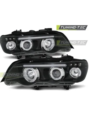 Phares noirs pour BMW X5 E53 09.99-10.03