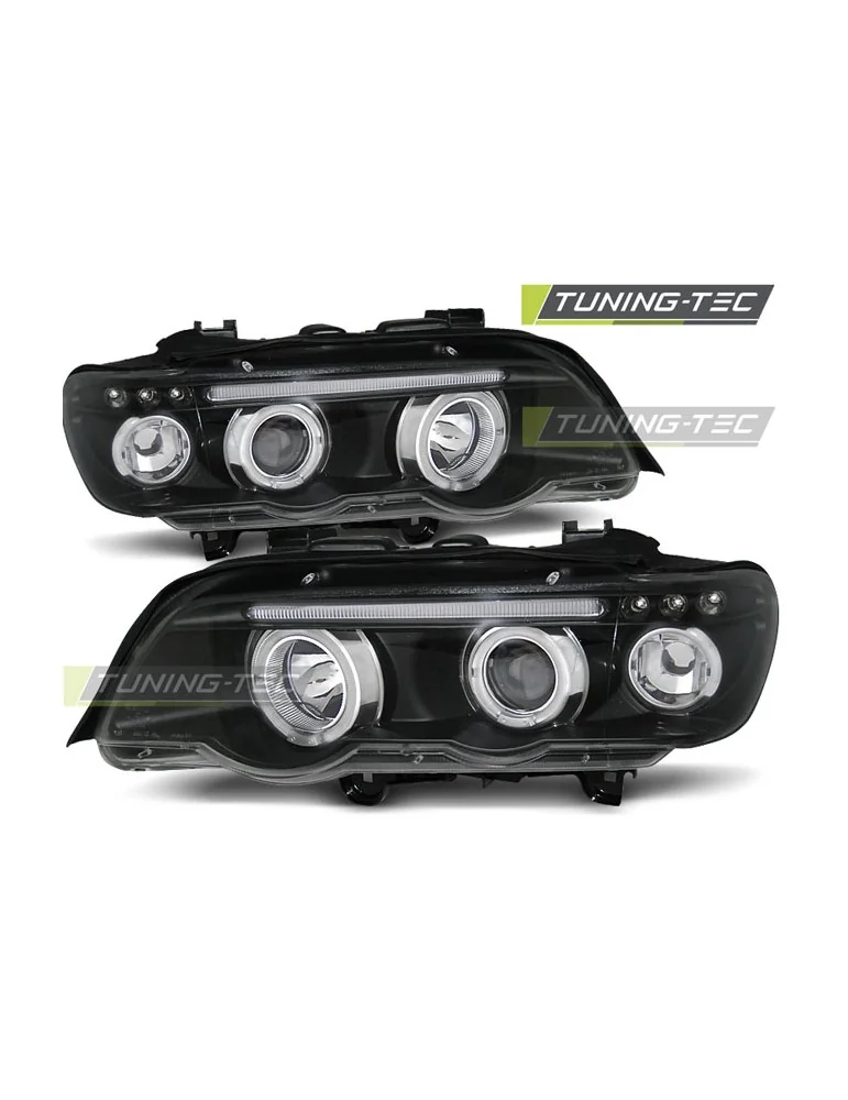 Phares noirs pour BMW X5 E53 09.99-10.03