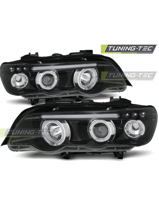 Phares noirs pour BMW X5 E53 (1999 - 2003)