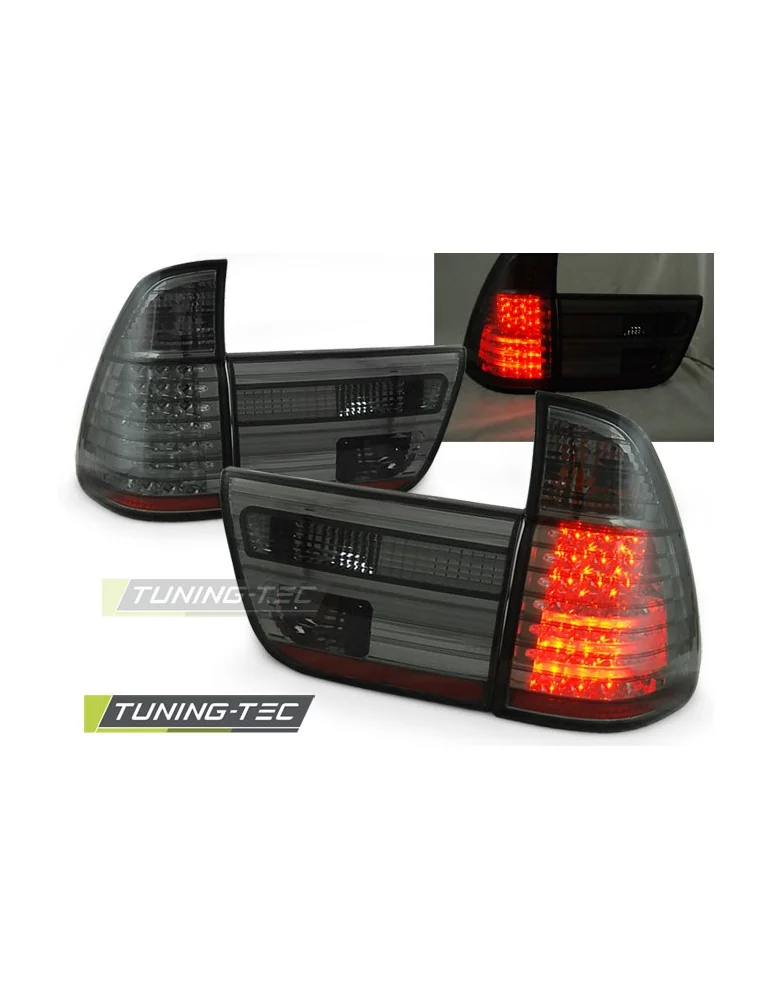 Feux arrière à LED fumés pour BMW X5 E53 09.99-10.03