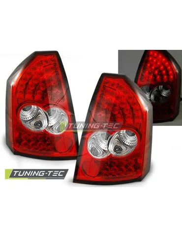 Feux arrière à LED rouges blancs pour CHRYSLER 300C 05-08