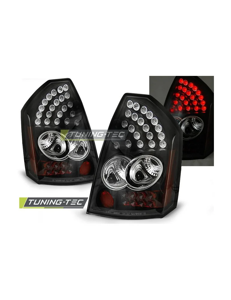 Feux arrière à LED noirs pour CHRYSLER 300C 05-08