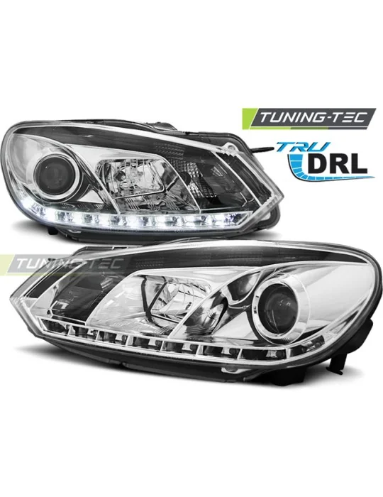 Phares chromés pour VW Golf 6 (2008 - 2012)