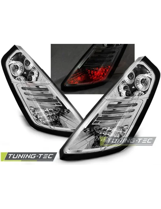 Feux arrière à LED chromés pour Fiat Grande Punto (2005 - 2009)