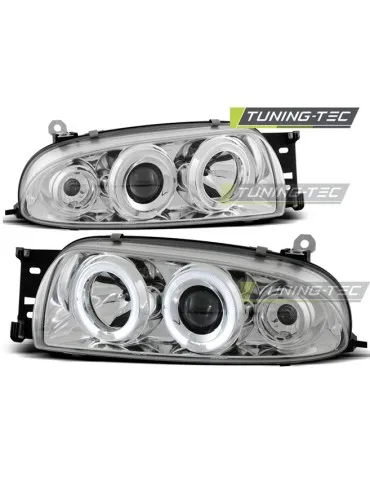 Phares chromés pour FORD FIESTA MK4 10.95-08.99