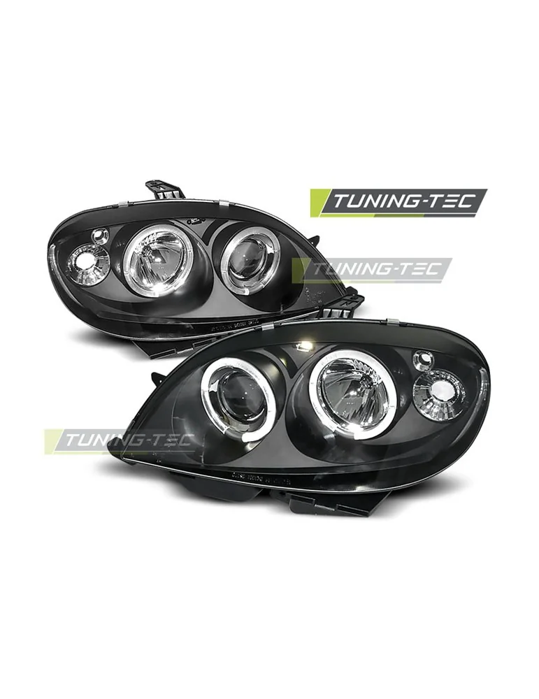 Phares noirs pour CITROEN SAXO 09.99-06.03