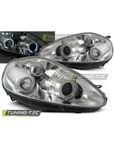 Phares chromés pour FIAT GRANDE PUNTO 09.05-08