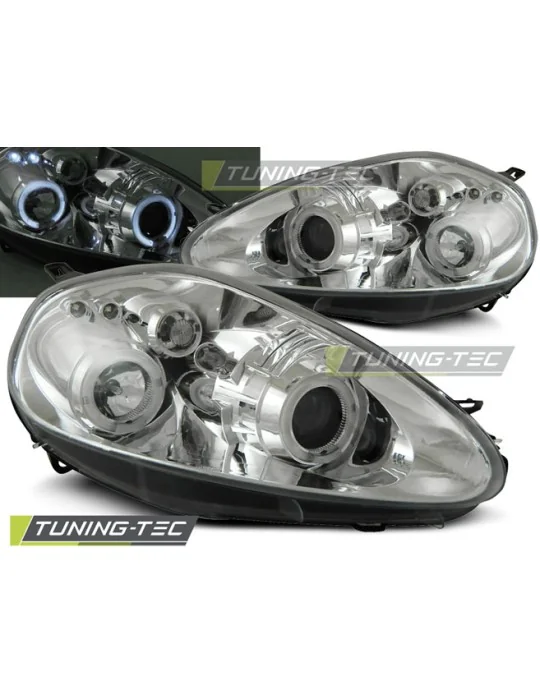 Phares chromés pour Fiat Grande Punto (2005 - 2008)