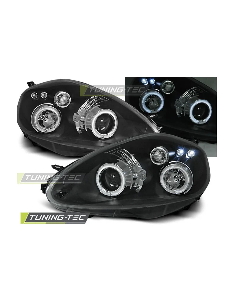 Phares noirs pour FIAT GRANDE PUNTO 09.05-08