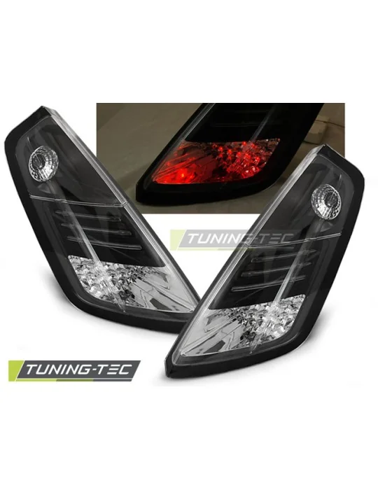 Feux arrière à LED noirs pour Fiat Grande Punto (2005 - 2009)