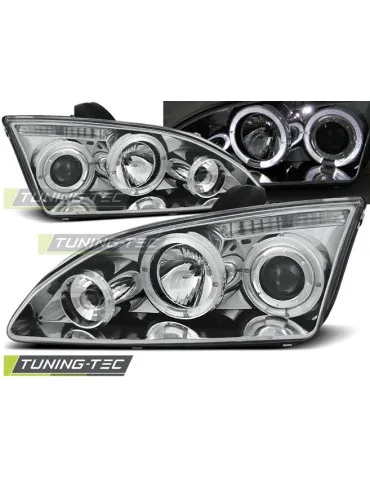 Phares chromés pour FORD FOCUS II 09.04-01.08