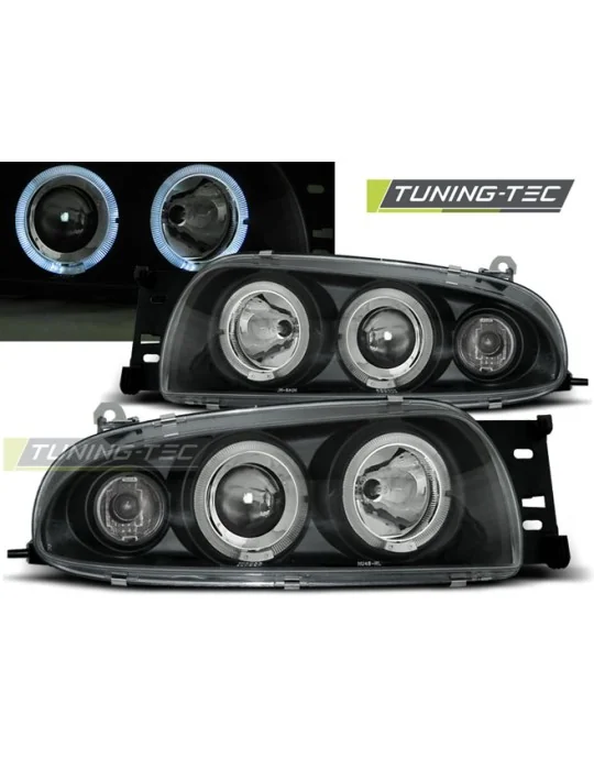 Phares noirs pour Ford Fiesta MK4 (1995 - 1999)