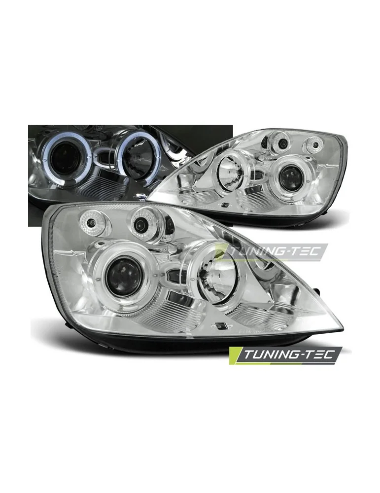 Phares chromés pour FORD FIESTA MK6 05.02-08.05