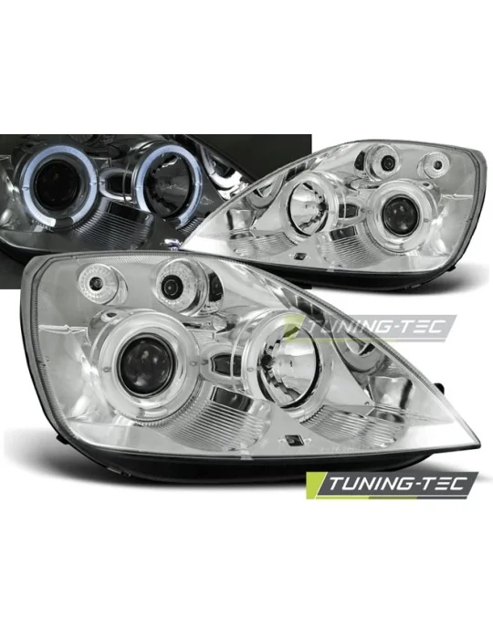 Phares chromés pour Ford Fiesta MK6 (2002 - 2005)