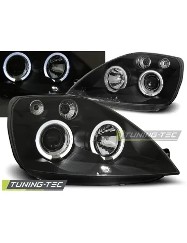 Phares noirs pour FORD FIESTA MK6 05.02-08.05