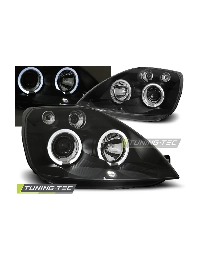 Phares noirs pour FORD FIESTA MK6 05.02-08.05