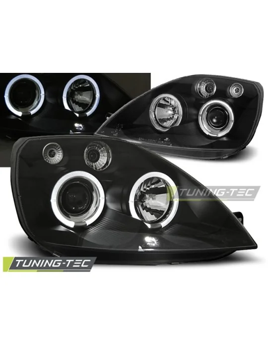 Phares noirs pour Ford Fiesta MK6 (2002 - 2005)