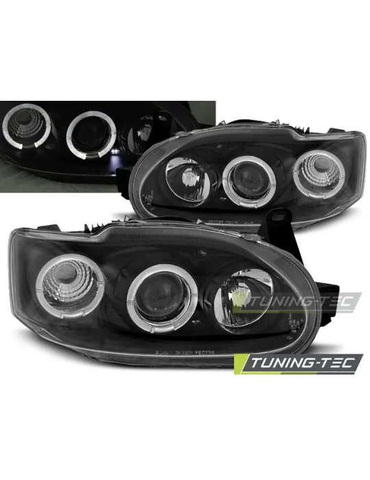 Phares noirs pour Ford Escort MK7 (1995 - 2000)