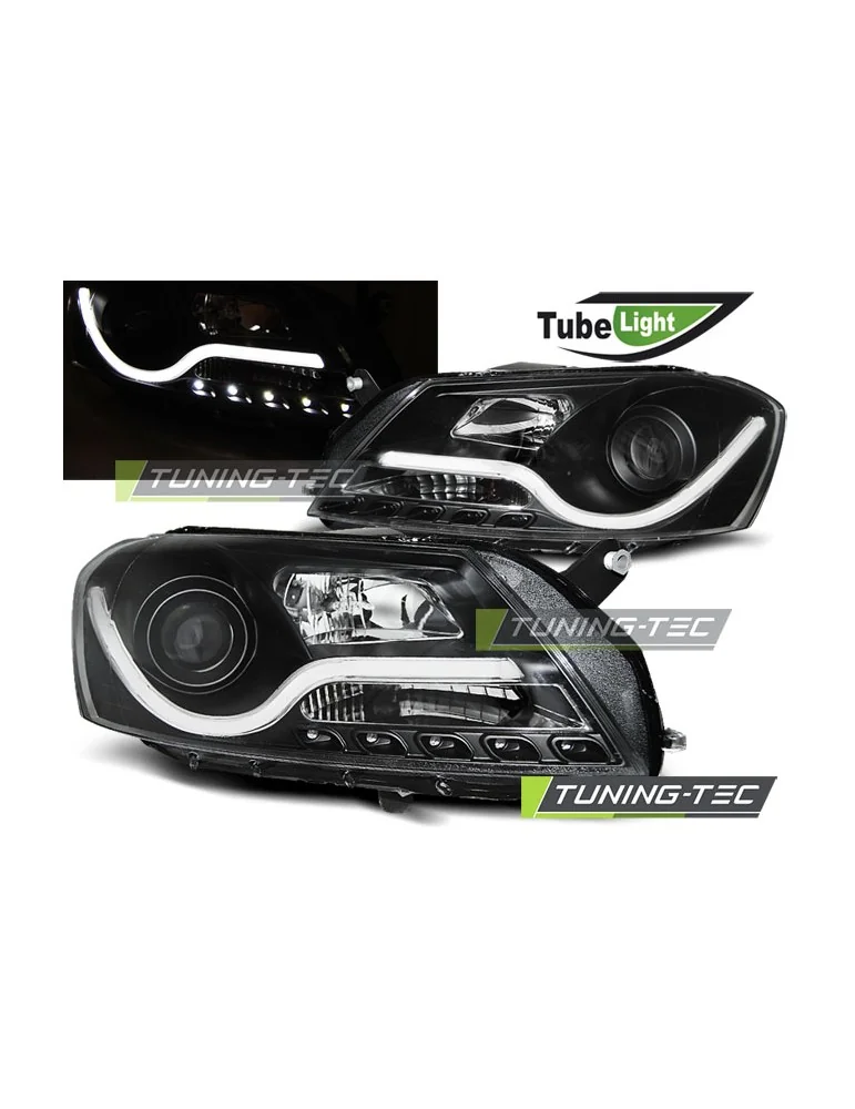 Phares à LED noirs pour VW PASSAT B7 10.10-10.14